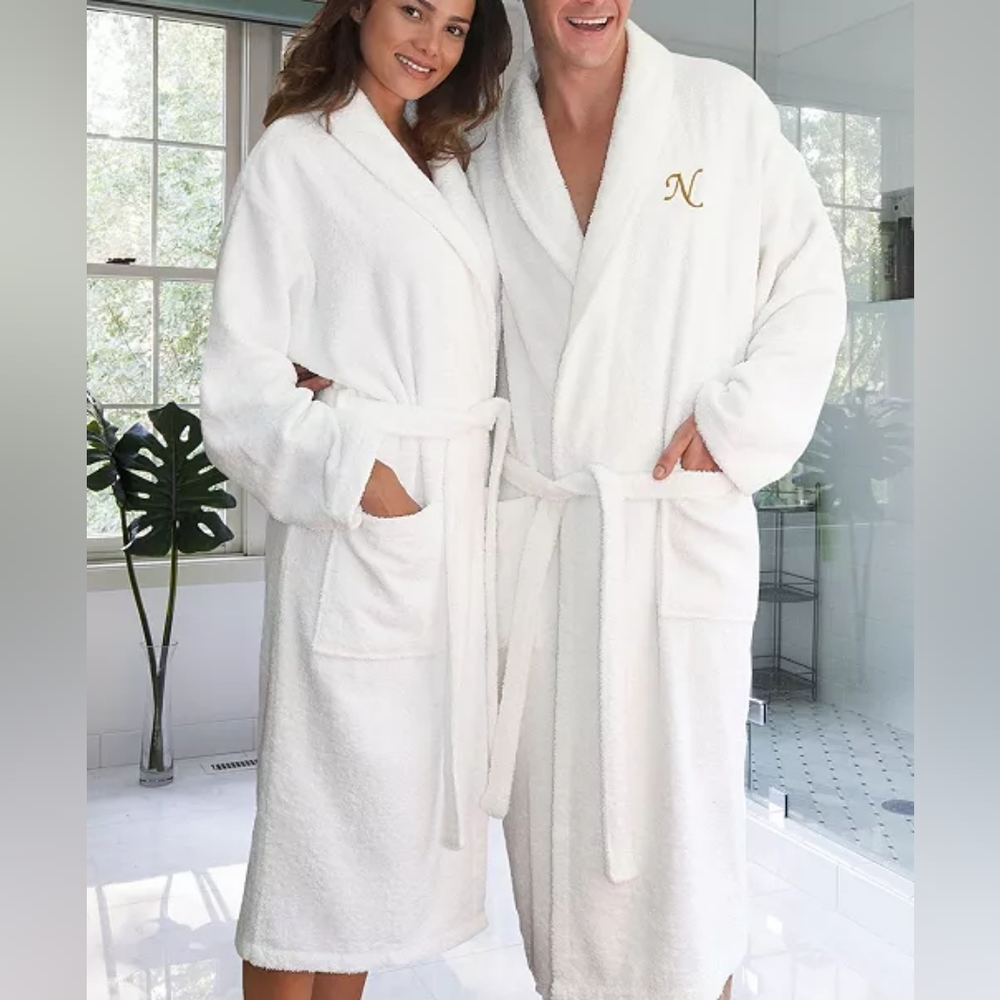 Personalized 100% Turkish Cotton Terry Bath Robe